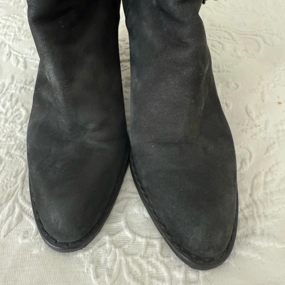 Stuart WEITZMAN Black Suede booties. Size 5.5